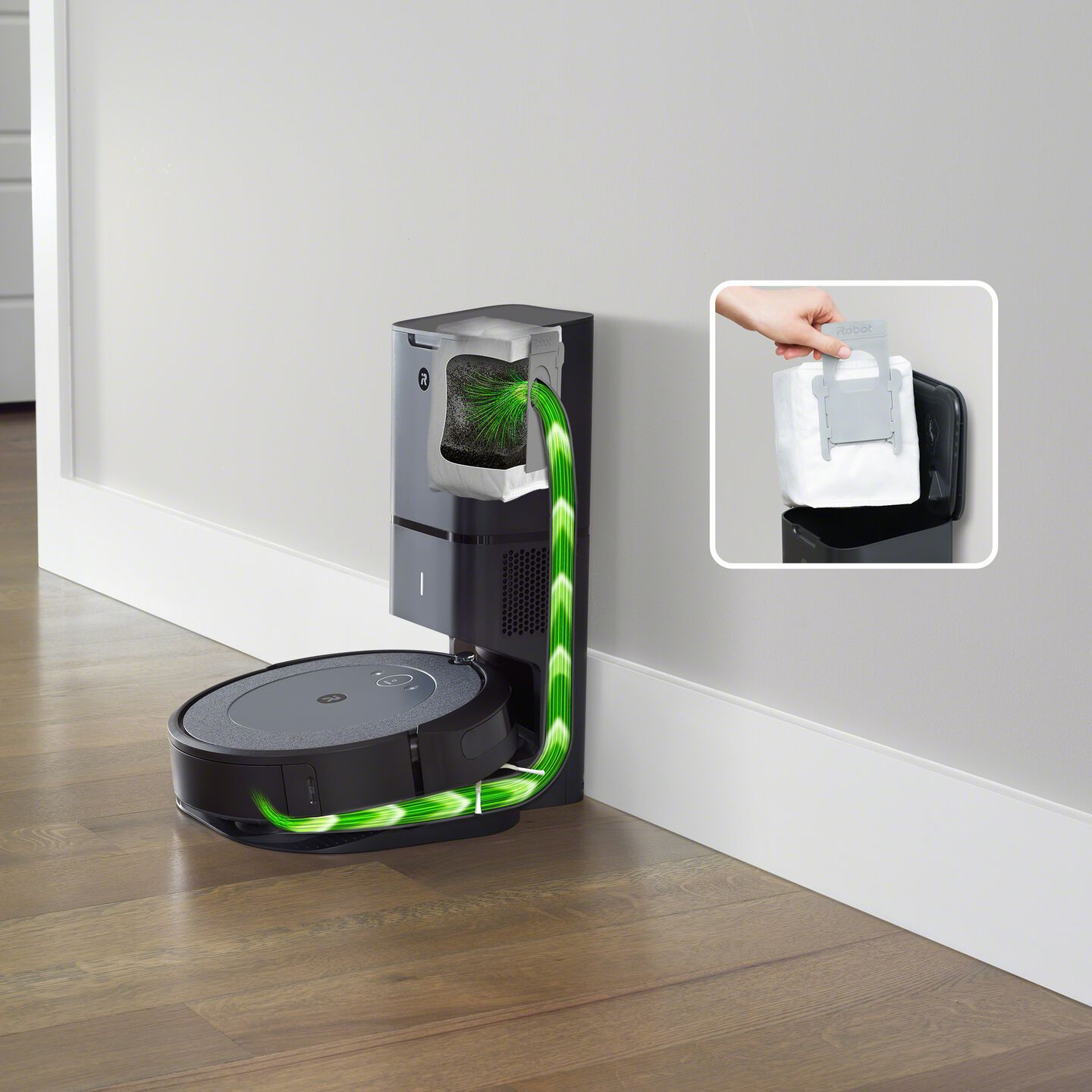 Aspirateur robot Roomba® i5+ avec système d’autovidage iRobot®
