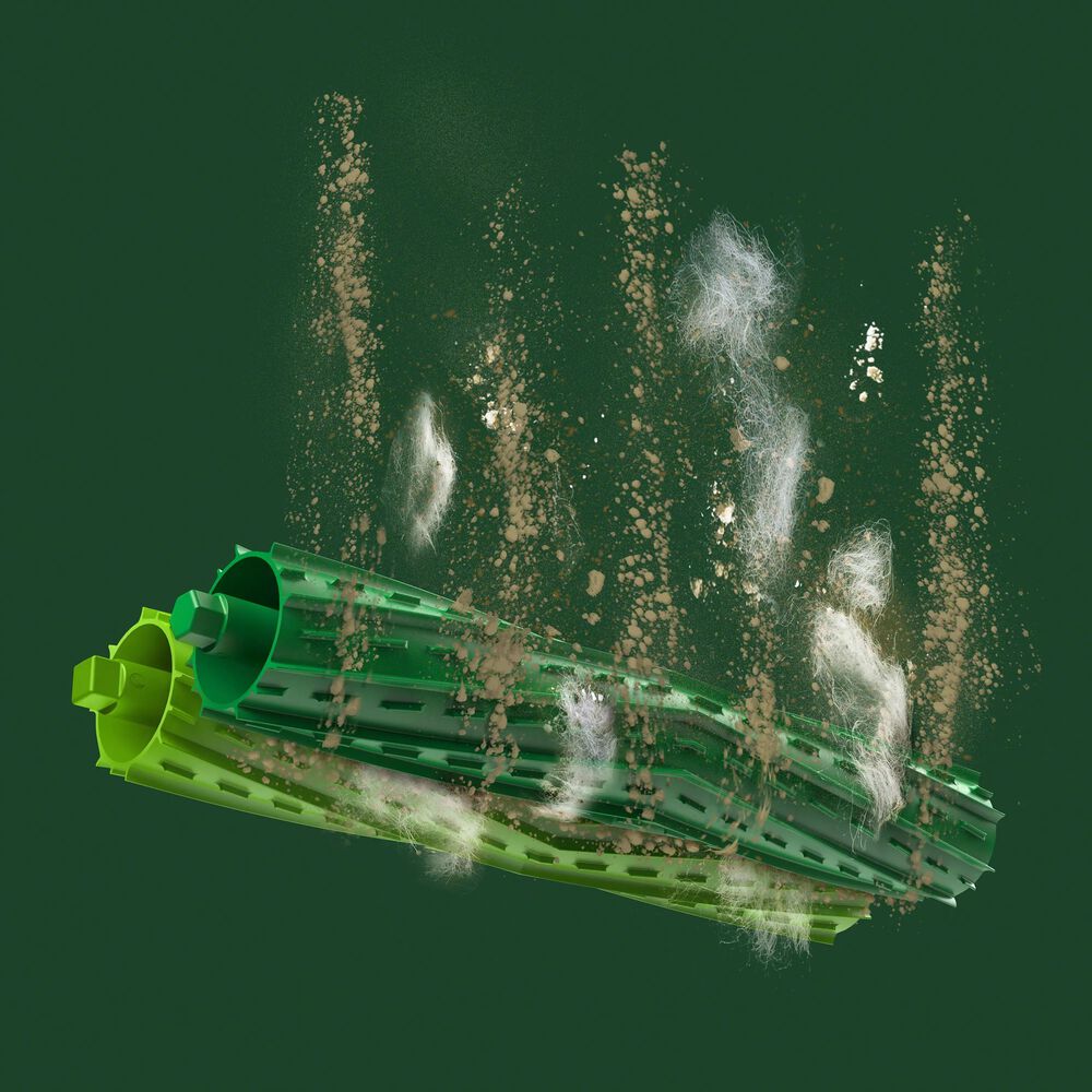 Doppelte Anti-Tangle-Gummib&uuml;rsten sorgen f&uuml;r eine perfekte Reinigung