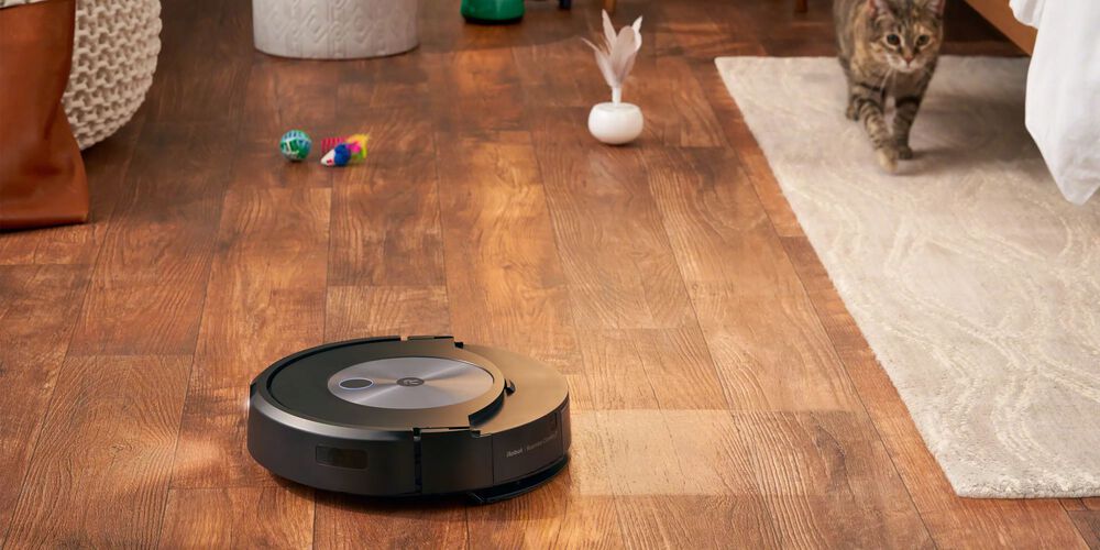 Roomba Combo and cat