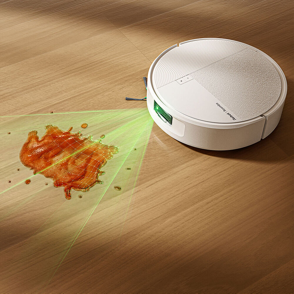 Roomba&reg; Plus 615 Combo detecting a splattered mess to clean up.