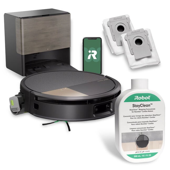 Roomba® Max 706 Combo-Roboter + AutoWash™ Dock – Schwarz