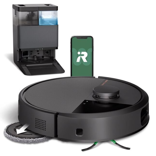 Robot Roomba® Plus 505 Combo con Base AutoWash™ - Negro