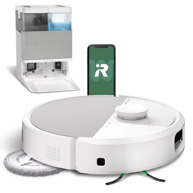Robot Roomba® Plus 505 Combo con Base AutoWash™ - Blanco