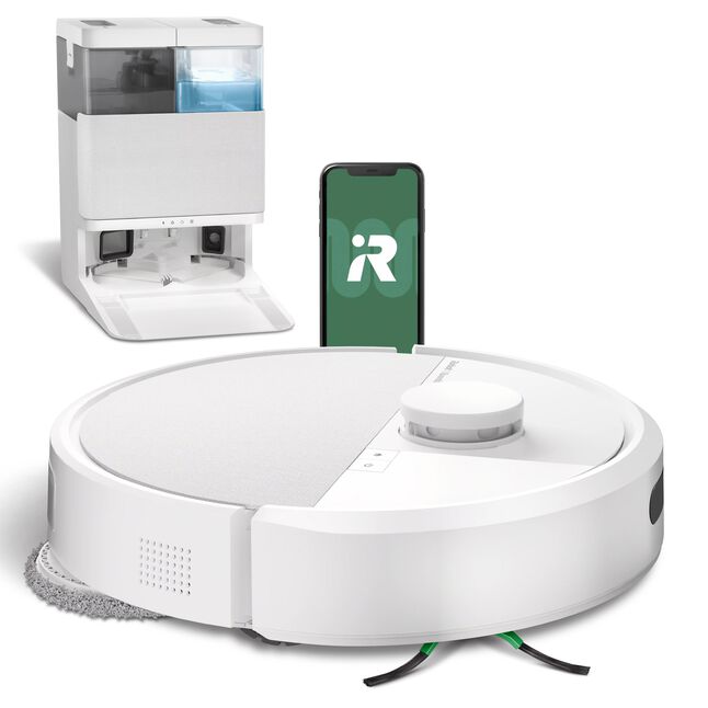Robot Roomba® Plus 405 Combo con Base AutoWash™ - Blanco