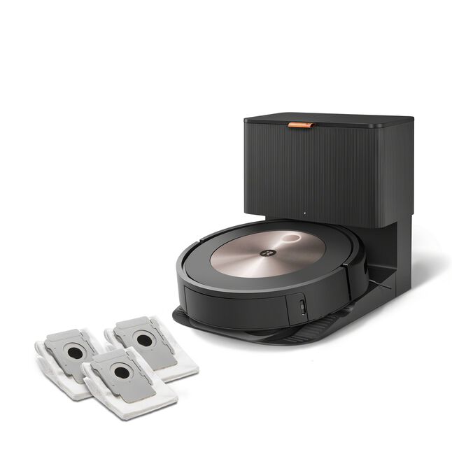Wifi Connected Roomba&reg; j7+ Self-Emptying Robot Vacuum & 3 Pack Dirt Disposable Bags, , large image number 0