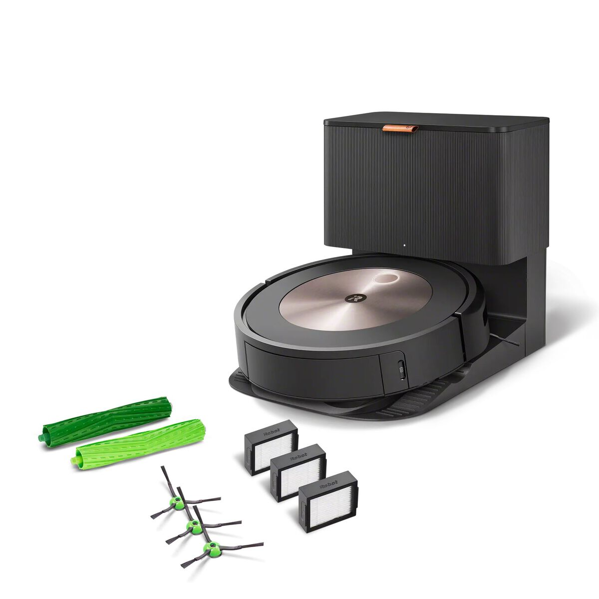Roomba® j7+ Saugroboter mit WLAN-Verbindung und automatischer Entleerung & Nachfüllpack, , large image number 0